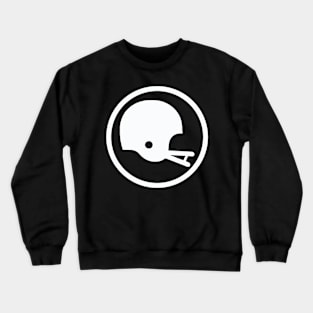 Two-Bar Helmet Minimalist Logo (White Large) Crewneck Sweatshirt